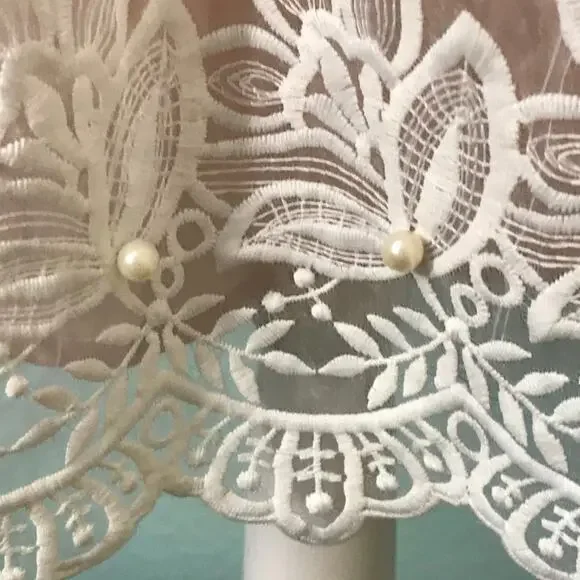 Endless Rose Pink Skirt, Sheer Floral Overlay - Picture 5 of 8